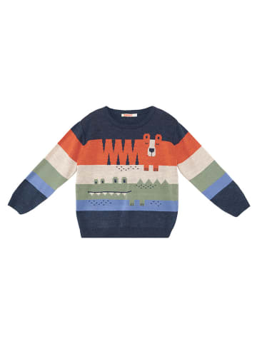 Denokids Trui "Animals" donkerblauw