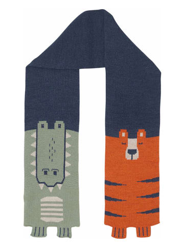 Denokids Schal "Tiger Croco" in Dunkelblau