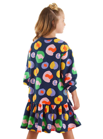 Denokids Jurk "Flowers Girl" donkerblauw