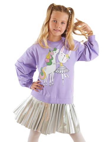 Denokids Sukienka "Ballerina" w kolorze fioletowym