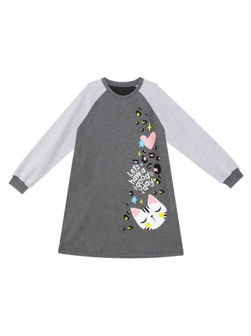 Denokids Sukienka "Wild Cat" w kolorze antracytowym