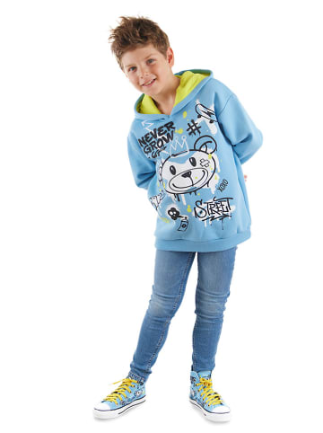 Denokids Hoodie "Cool Bear" in Blau