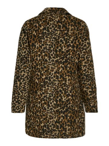 Vila Tussenmantel "Leopolina" camel/zwart