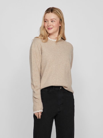 Vila Pullover "Hefna" in Beige