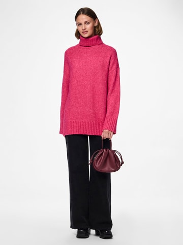 Pieces Rollkragenpullover "Nancy" in Pink
