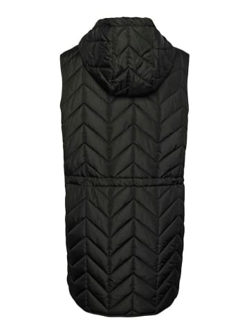 Pieces Doorgestikte bodywarmer "Jasmin" zwart
