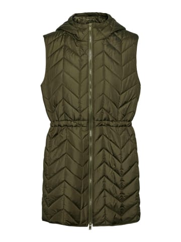Pieces Steppweste "Jasmin" in Khaki