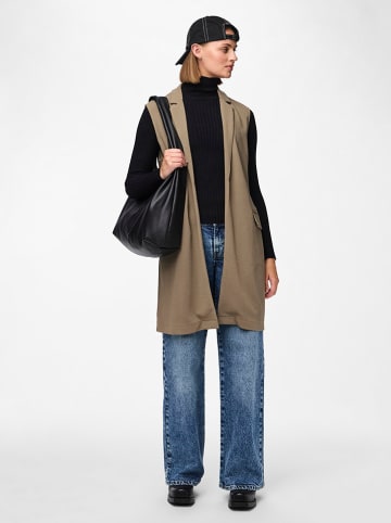 Pieces Longcardigan "Jana" in Taupe