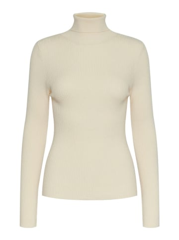 Pieces Rollkragenpullover "Mira" in Creme