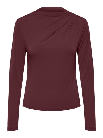 Pieces Longsleeve "Madison" in Bordeaux
