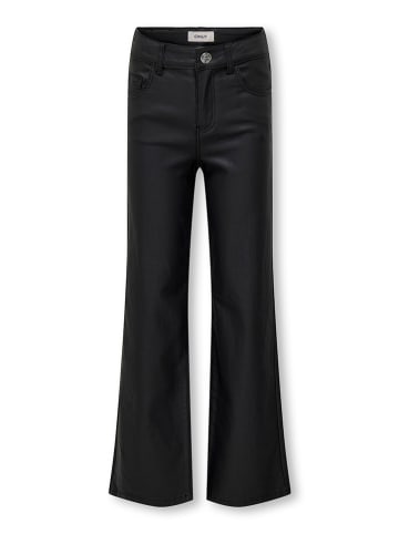 KIDS ONLY Kunstlederhose in Schwarz