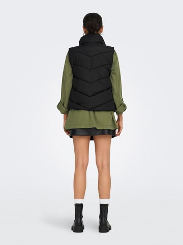 JDY Doorgestikte bodywarmer "Finno" zwart