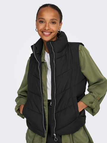 JDY Doorgestikte bodywarmer "Finno" zwart