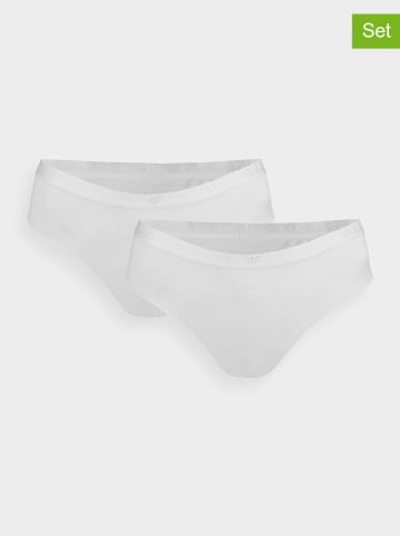 4F 2er-Set: Slips in Weiß