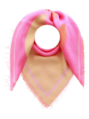 Zwillingsherz Doek "Avery" roze/ oranje - (L)180 x (B)70 cm