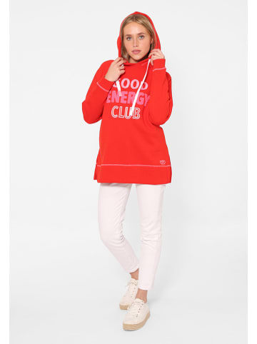 Zwillingsherz Bluza "Good Energy Club" w kolorze czerwonym