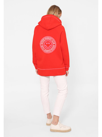 Zwillingsherz Hoodie "Good Energy Club" rood