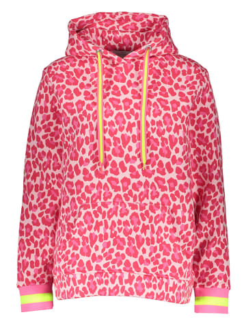 Zwillingsherz Hoodie "Leo allover Neon Kante" beige