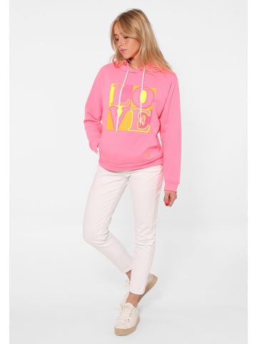 Zwillingsherz Hoodie "Print Love" in Pink