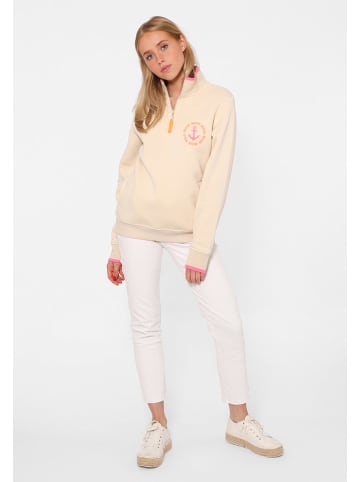 Zwillingsherz Sweatshirt "Anker & Moin Classic" in Beige