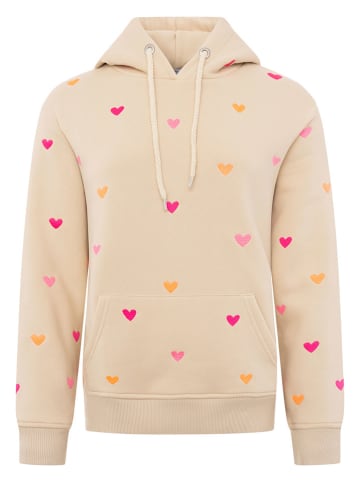 Zwillingsherz Hoodie "Hearts" beige