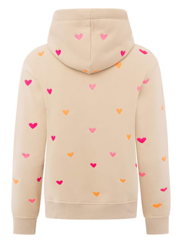 Zwillingsherz Hoodie "Hearts" in Beige