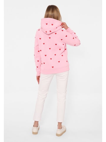 Zwillingsherz Hoodie "Hearts" lichtroze