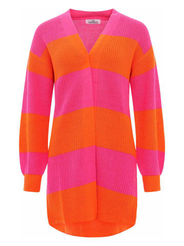 Zwillingsherz Vest "Katja" roze/oranje