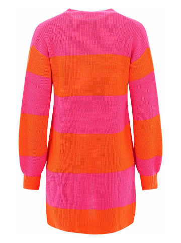 Zwillingsherz Cardigan "Katja" in Pink/ Orange
