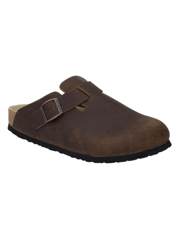 Josef Seibel Leder-Clogs "Bernard 04" in Braun