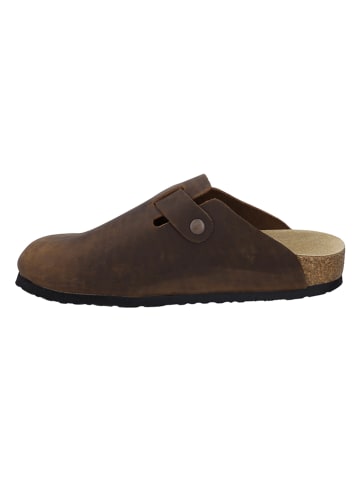 Josef Seibel Leder-Clogs "Bernard 04" in Braun