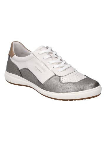 Josef Seibel Leren sneakers wit/zilverkleurig