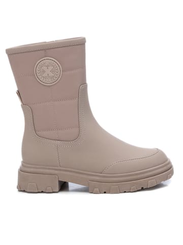 XTI Kids Botki w kolorze beżowym