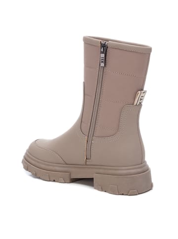 XTI Kids Botki w kolorze beżowym