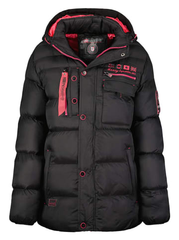 Geographical Norway Doorgestikte jas "Citernier" zwart