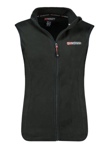 Geographical Norway Kamizelka polarowa "Vug" w kolorze czarnym