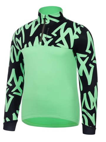 Protective Koszulka kolarska "Fire Tank" w kolorze zielono-czarnym