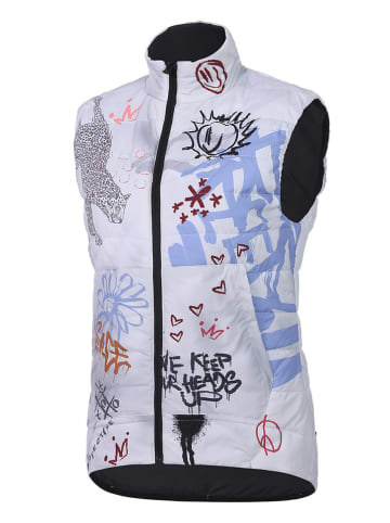 Protective Doorgestikte bodywarmer "Writer" meerkleurig/zwart