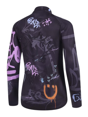 Protective Fahrradtrikot "Paint" in Anthrazit/ Bunt