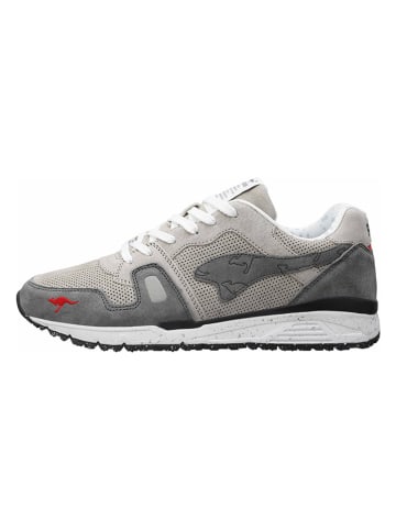 KangaROOS Originals Leder-Sneakers "Omnirun Boxing" in Grau