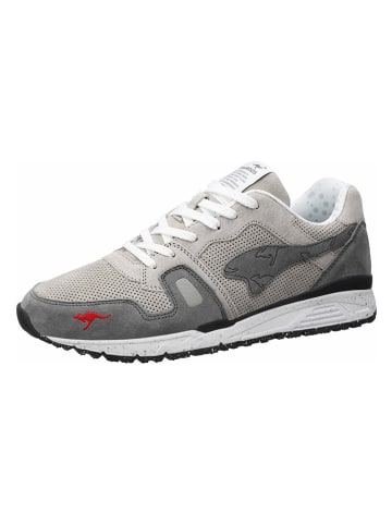 KangaROOS Originals Leder-Sneakers "Omnirun Boxing" in Grau
