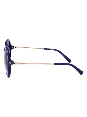 Swarovski Damen-Sonnenbrille in Blau/ Gold