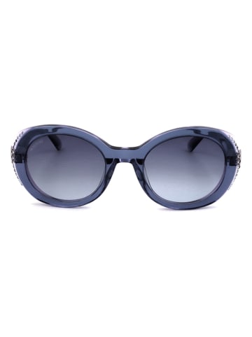 Swarovski Damskie okulary przeciwsłoneczne w kolorze niebieskim