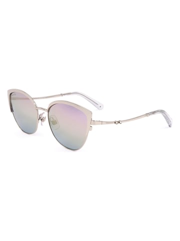 Swarovski Damskie okulary przeciwsłoneczne w kolorze srebrnym