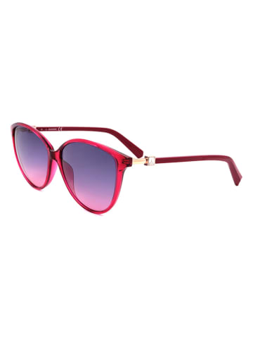 Swarovski Damskie okulary przeciwsłoneczne w kolorze czerwono-niebieskim
