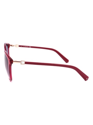 Swarovski Damskie okulary przeciwsłoneczne w kolorze czerwono-niebieskim