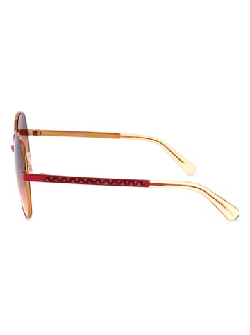 Swarovski Damskie okulary przeciwsłoneczne w kolorze bordowym