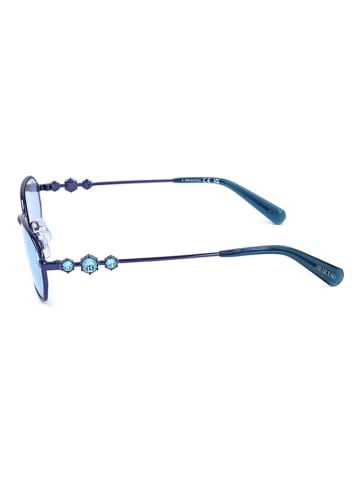 Swarovski Damskie okulary przeciwsłoneczne w kolorze niebieskim
