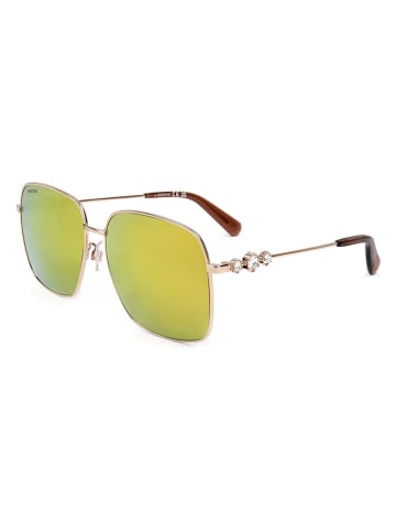 Swarovski Damskie okulary przeciwsłoneczne w kolorze złotym