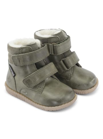 Bundgaard Leder-Winterboots "Rabbit" in Khaki